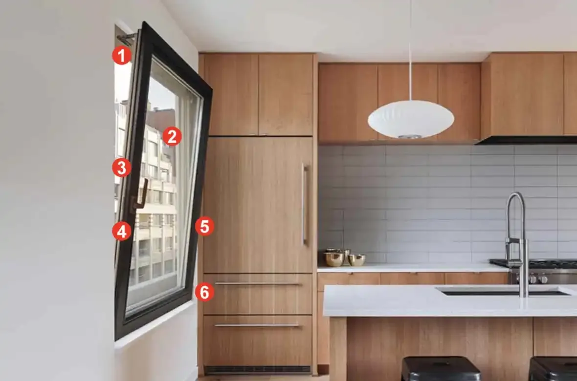 aluminium tilt and turn windows, WANJIA Hiseng